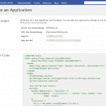 Facebook Application ID anlegen