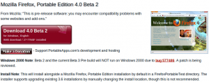 Firefox 4 Beta 2 PortableApp