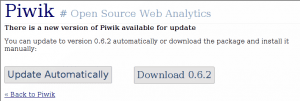 Piwik automatisches Update