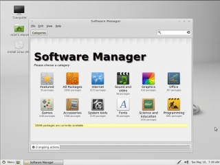 Linux Mint 11 Katya Software-Manager