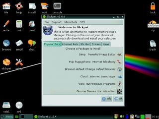 Puppy Linux 5.3 Slacko Slickpet