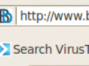 VTzilla: Virus Total Firefox-Plugin oben