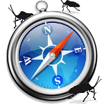 Safari Logo mit Bug