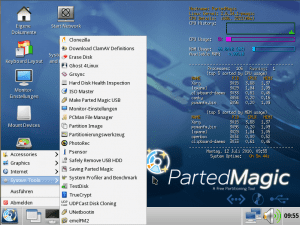 Parted Magic 5 System Tools