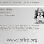 IPFire 2.7 Core 40 Startscreen