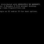 Tiny Core Linux 3.1 Bootmenu