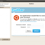 Twitter in Gwibber berechtigen