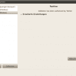 Twitter in Gwibber berechtigt