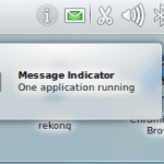 Kubuntu 10.10 Maverick Meerkat Message Indicator