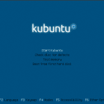 Kubuntu 10.10 Maverick Meerkat Startbildschirm