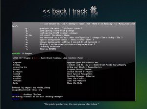 BackTrack Linux 4 R2 dragon Fluxbox