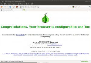 TOR richtig konfiguriert