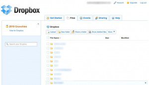 Dropbox Webzugriff