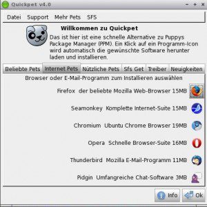 Puppy Linux 5.2 Internet-Pets