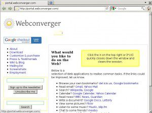 Webconverger 8.0 Firefox 4