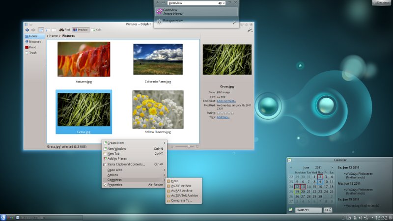KDE 4.7 Desktop
