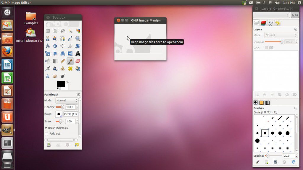 Ubuntu 11.10 "Oneiric Ocelot" Gimp