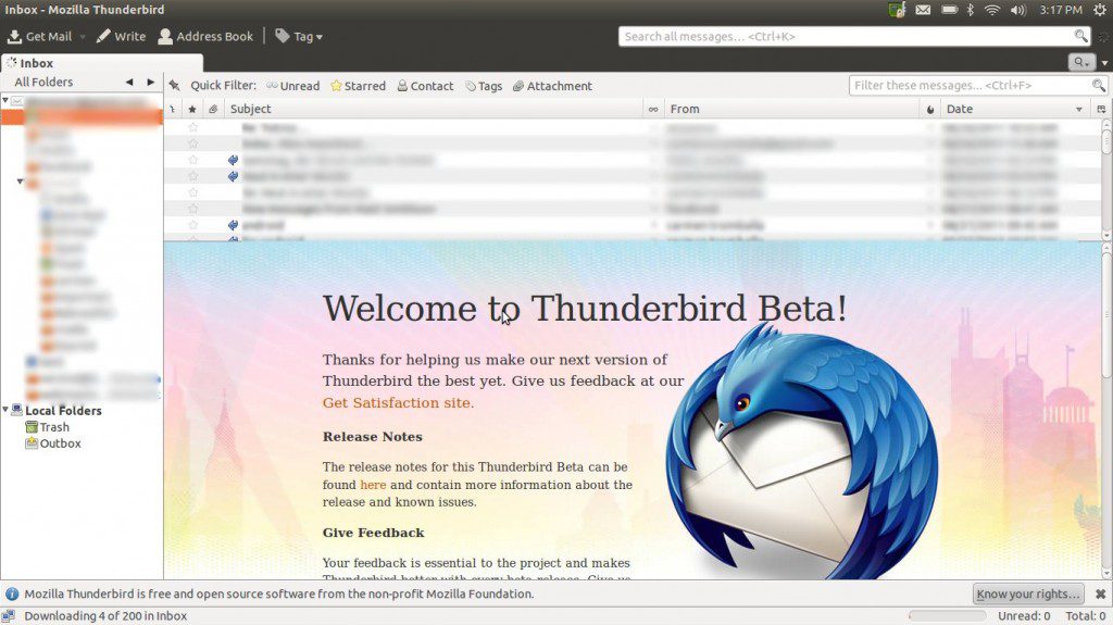 Ubuntu 11.10 "Oneiric Ocelot" Thunderbird
