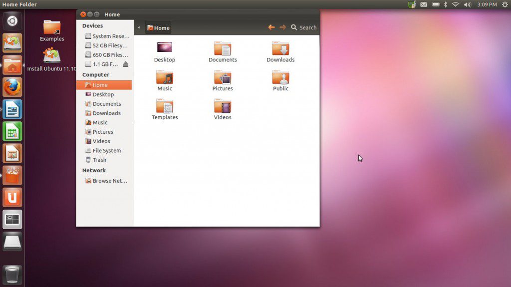 Ubuntu 11.10 "Oneiric Ocelot" Nautilus