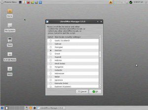PCLinuxOS Phoenix Edition 2012-02 LibreOffice-Manager