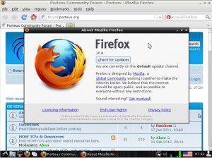 Porteus 1.2 LXDE Firefox