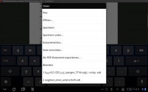 SoftMaker für Android Speichern Unter