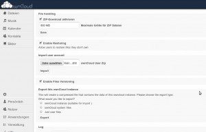 ownCloud 4 Versionsverwaltung