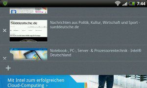 Firefox 14 für Android: Tabs