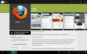 Firefox 14 für Android: Noch nicht für Tablets!