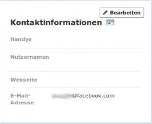 Facebook E-Mail geändert