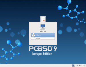 PC-BSD 9.1: Anmelden