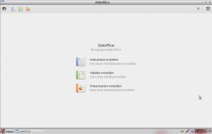 Peppermint OS Three GWoffice