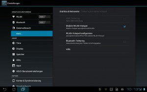 Asus Eee Pad Transformer: mobiler Hotspot