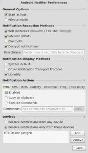 android-notifier Desktop-Client