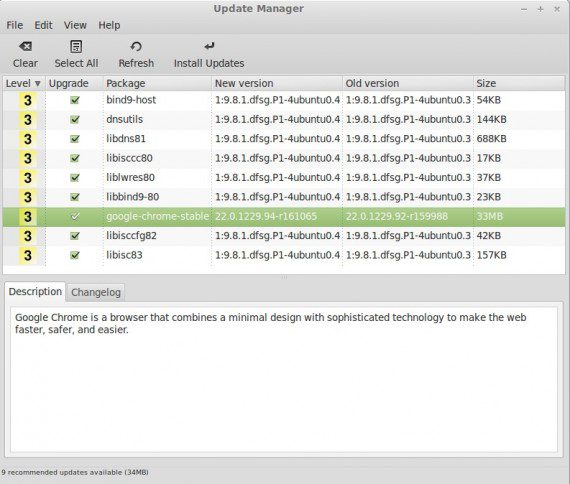 Linux Mint 13: Chrome-Update