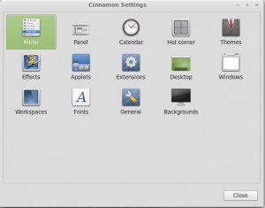 Cinnamon 1.6: Einstellungen