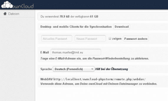 ownCloud: persönlich (Quelle: deepdiver1975.wordpress.com)
