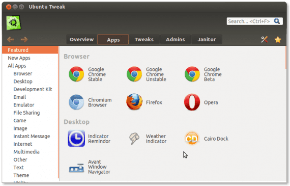 Google Chrome Stable im App Center (Quelle: ubuntu-tweak.com)