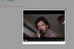 ownClouds Video Player: Walking Dead Webisode funktioniert