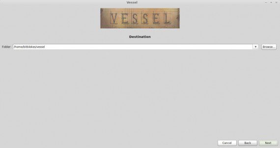 Vessel für Linux: Installieren