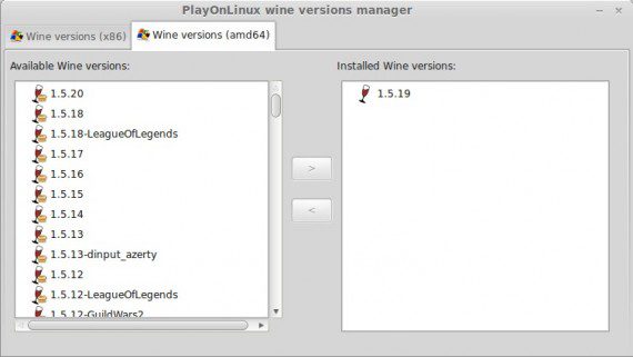 Wine 1.5.20 in PlayOnLinux