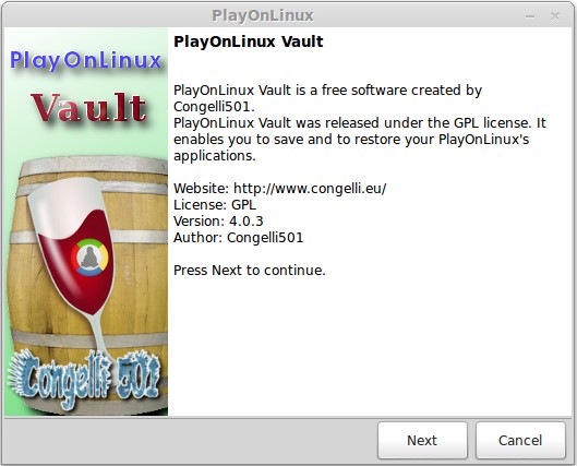 PlayOnLinux Vault