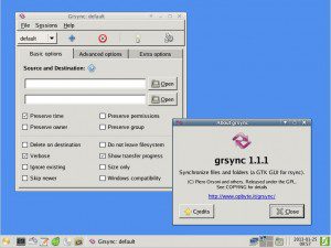 SystemRescueCd 3.3.0: Grsync