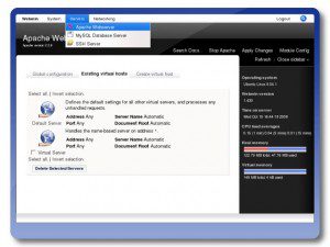 Apache Web-Management aus dem LAMP Stack (Quelle: turnkeylinux.org)