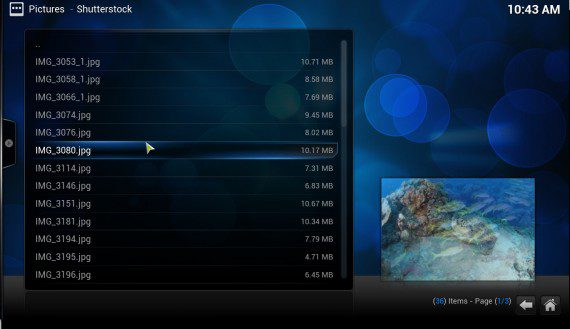 XBMC 12.0 "Frodo": Bilder anzeigen