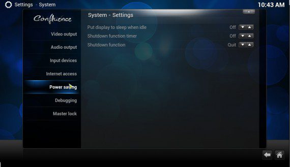 XBMC 12.0 "Frodo": Power Savings