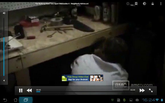 Archos Video Player: Die Werbung verschwindet natürlich während des Guggens