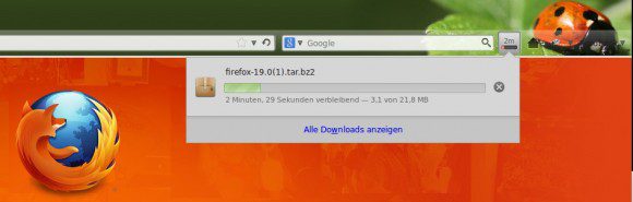 Firefox 20: Neue Download-Benachrichtigung