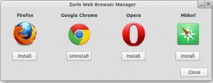 Zorin OS: Browser Manager