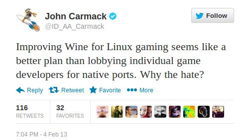 John Carmack: Verbessert Wine!